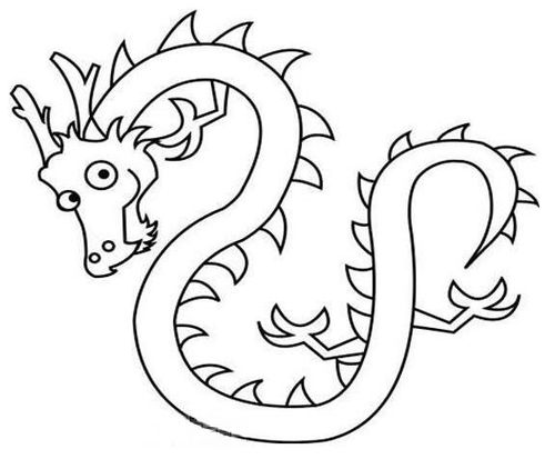 龙怎么画中国龙简笔画的画法图片