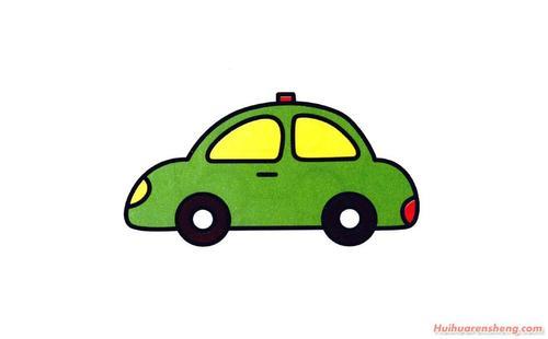 卡通汽车简笔画图片