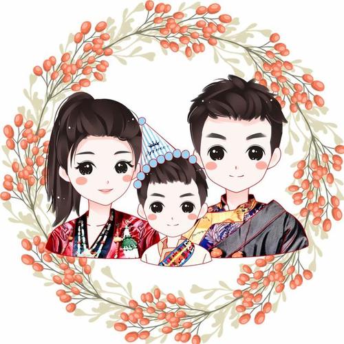 努力创造幸福,三口,四口,五口之家头像图片