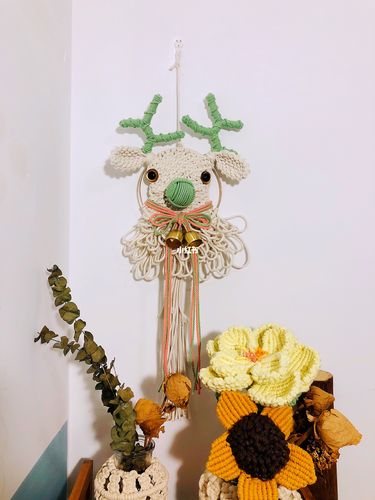 macrame 编织|麋鹿_手工编织_兴趣爱好_手工