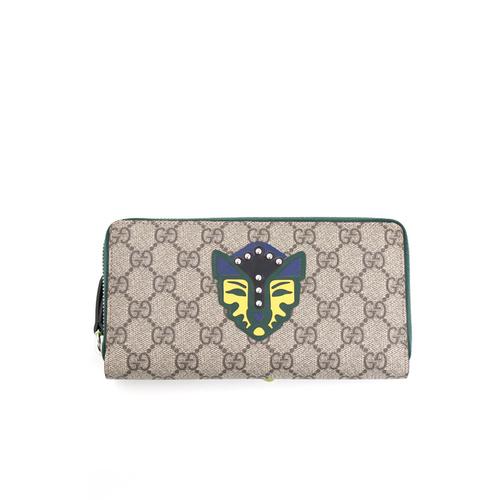 古驰(gucci)经典花纹拼接长款钱包男女通用钱夹