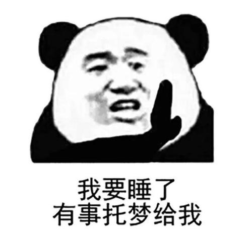 熊猫头表情包:你不睡觉,是不是想和我睡呀?