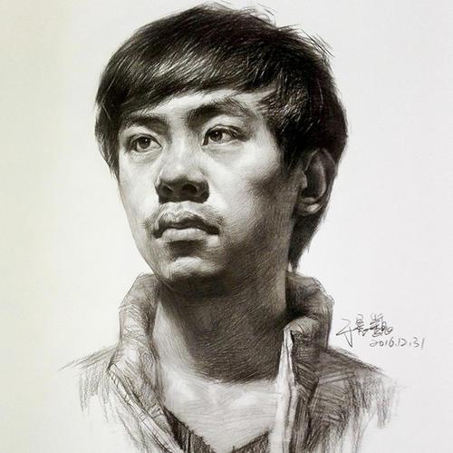 绘画新 素描头像基础训练从结构到大关系临摹训练高联艺考美术图