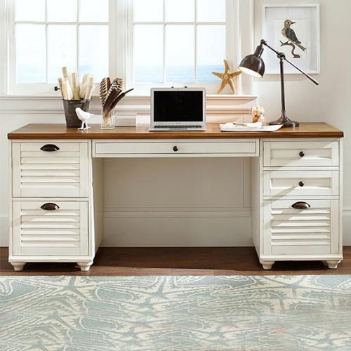 美式实木书桌电脑桌欧式办公桌家用简约转角书桌写字台可定制视频