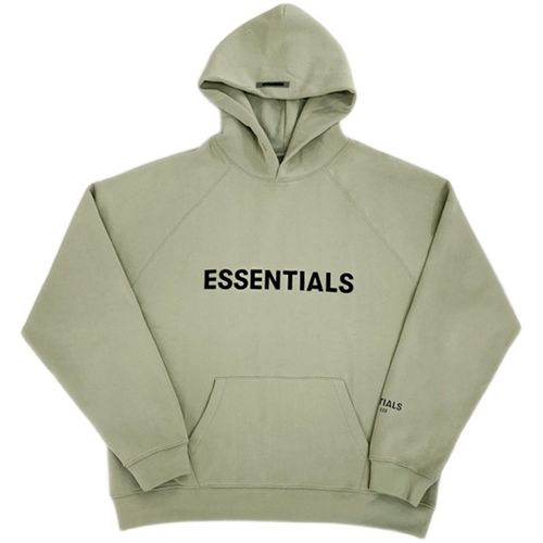 2020新款fear of god复线essentials牛油果绿色连帽卫衣帽衫fog潮