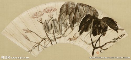 喇叭花水墨画图片