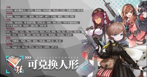 少女前线双联乱数自选五星人形一览