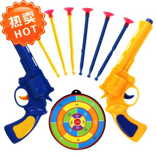 飞镖软弹枪吸盘枪玩具儿童男孩手抢竞赛打靶弹射礼物安全组合射击