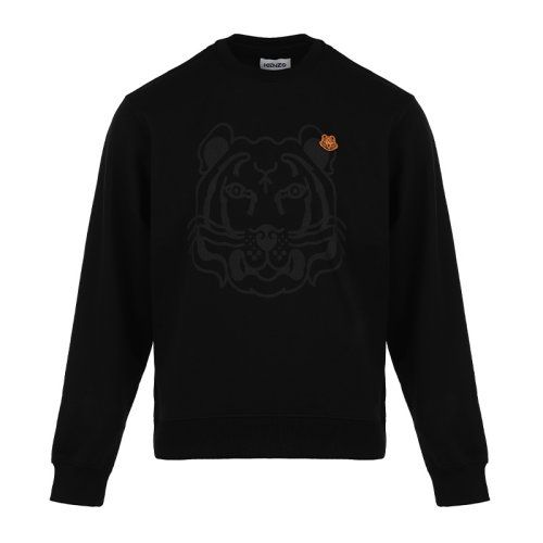 kenzo虎头卫衣,kenzo虎头卫衣所有款式 kenzo/高田贤三21新品虎头刺绣徽标男卫衣男士套头卫衣fb65sw005