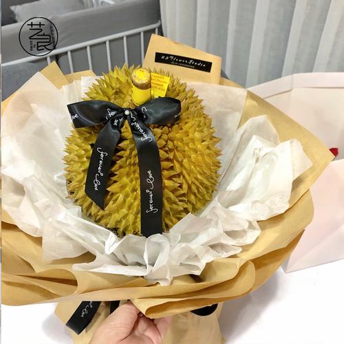 包装纸抖音榴莲西瓜花束材料包diy水果花艺包装纸手工生日礼物送闺蜜