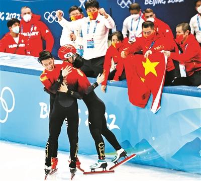 任子威李文龙包揽冬奥会短道速滑男子1000米决赛冠亚军