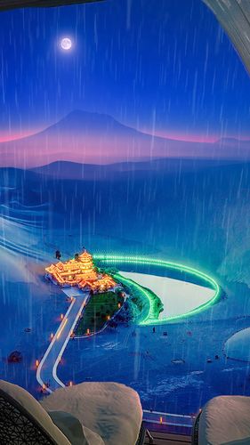 敦煌月牙泉夜景_敦煌_夜景_敦煌鸣沙山月牙泉_出行