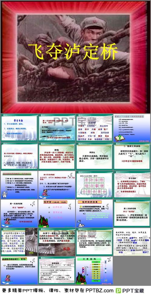 四年级上册飞夺泸定桥课件ppt