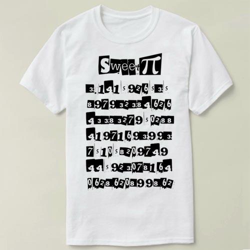 sweetpimathmathspi数学圆周率tshirt衣服t恤印制