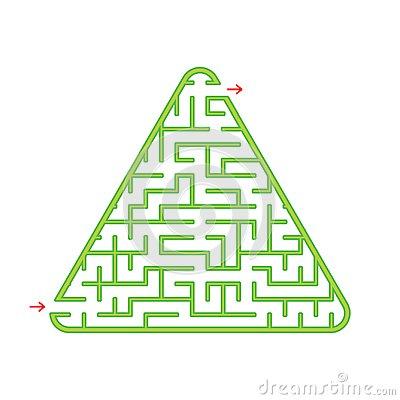 迷宫的背景简笔画有颜色