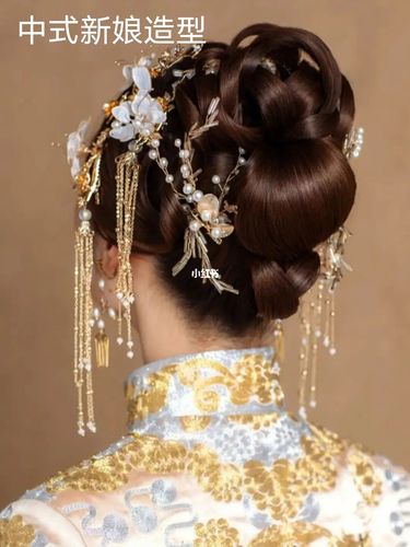 落玄视觉化妆造型之中式新娘造型欣赏,中式新娘造型也是结婚当天新娘