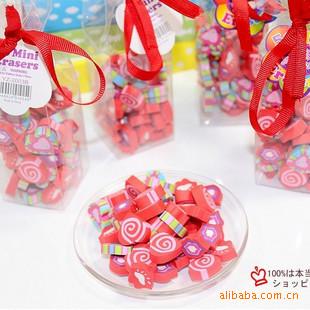 5b58 韩国可爱卡通 mini爱心 迷你小橡皮