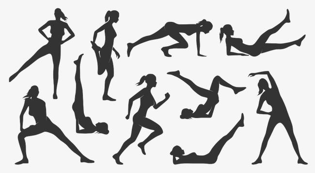 矢量元素运动的人【高清png素材】-90设计