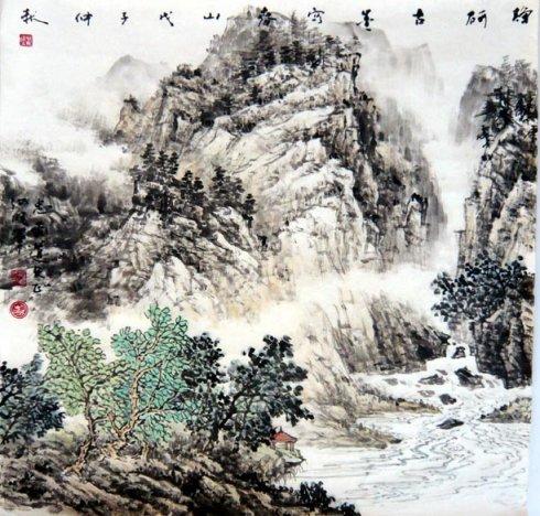 于汝旺水墨山水画欣赏; 于汝旺艺术官网