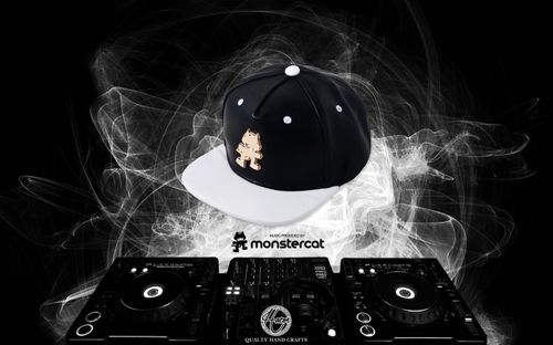 hater x monster cat 电音厂牌 collab snapback
