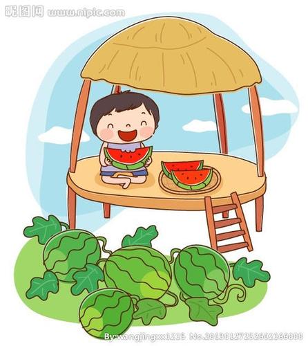 凉棚动漫简笔画