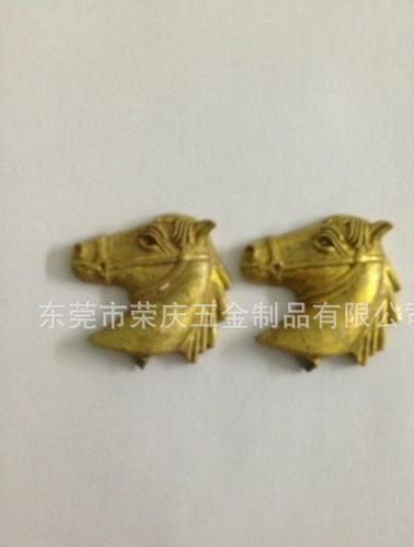 东莞专业铸造黄铜饰品,黄铜小工艺品,小动物皮带头加工