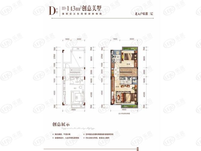 碧桂园风华东方别墅d户型三层户型图
