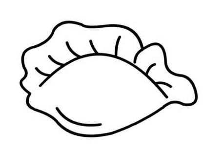 饺子的简笔画图片大全_饺子的简笔画图片