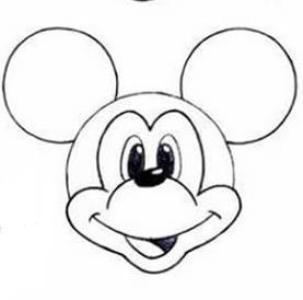 米奇老鼠的画法步骤儿童绘画教程