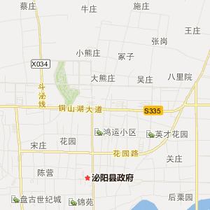 驻马店市泌阳县行政地图