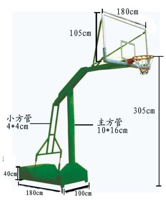 标准篮球框的尺寸是多少的? 篮球尺寸