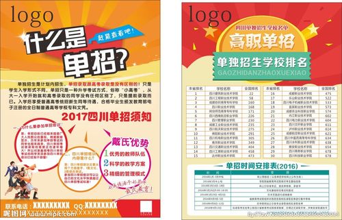 单招宣传单图片