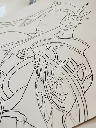 马克笔-----王者荣耀之后羿|纯艺术|绘画|buer有画说