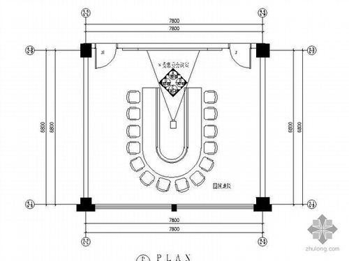 包括:区委常委会议室,小会议室,人大政协会议室(平面图,顶面图
