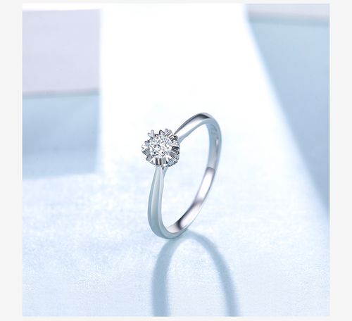 chow tai seng/周大生女款结婚 精致镶钻石女戒 欢喜