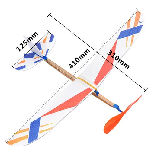 单翼雷神雷鸟橡皮筋动力飞机模型飞机航模diy拼装学生