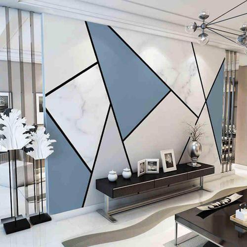 壁纸客厅图案简约壁画立体几何墙布电视墙