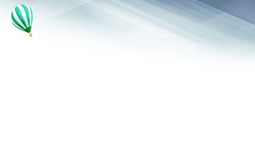 热气球城市剪影ppt背景图片