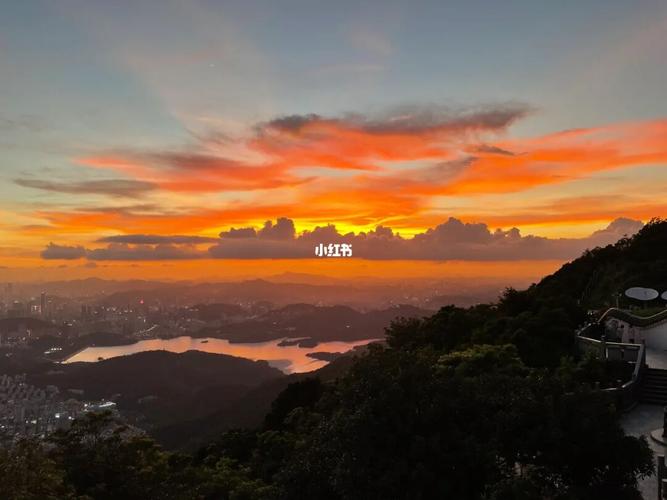 4」日落_plog_景点_夕阳_梧桐山_梧桐山风景名胜区-梧桐山电视塔自由