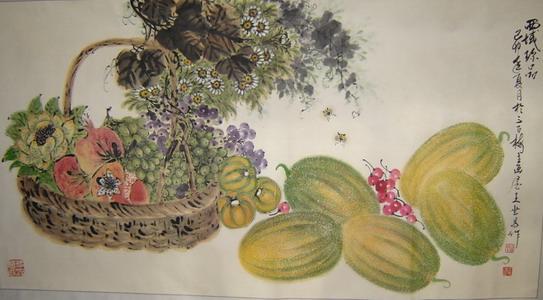 王世昌,1928年生,河北省唐县人,新疆著名的花鸟画家,夫人齐社君为