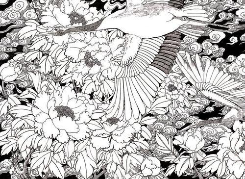 中国风简笔画插画