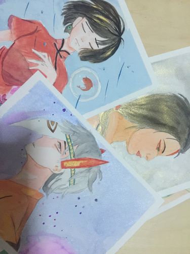 大鱼海棠水彩画