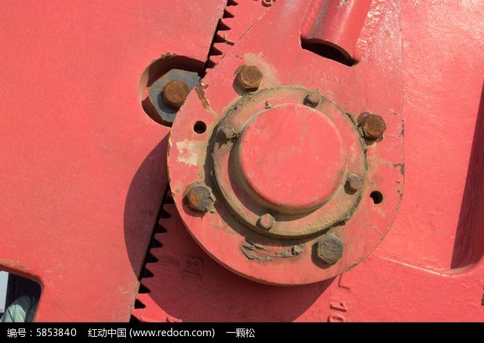 抽油机曲柄销子特写