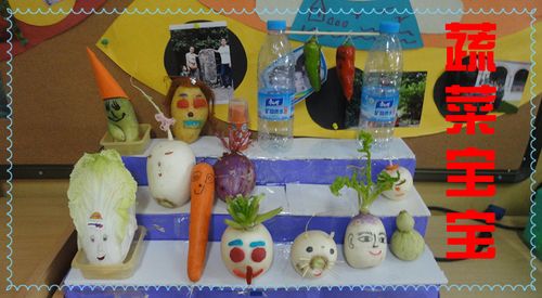 快来看看我们中四班的亲子制作——蔬菜宝宝.