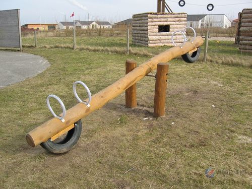 儿童公园大型户外亲子乐园木质跷跷板玩具幼儿园四人