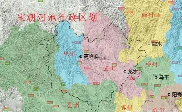 河池行政区划史,千年中心的宜州,后来居上的河池