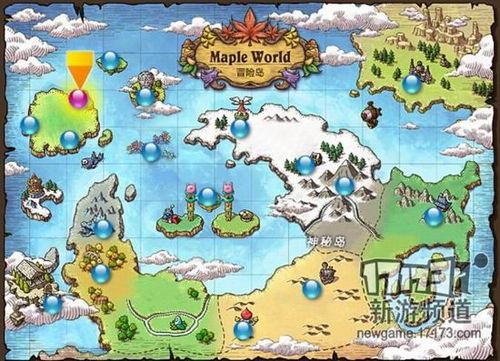 冒险岛手游的世界地图