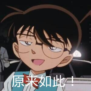 (柯南)_原来如此_柯南表情