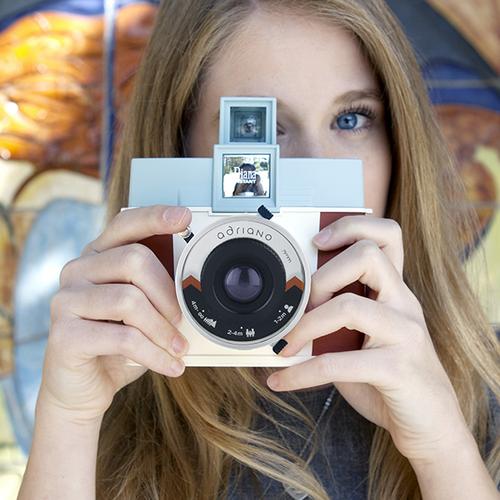 戴安娜方形拍立得相机带闪光灯自拍 diana 乐魔 lomo