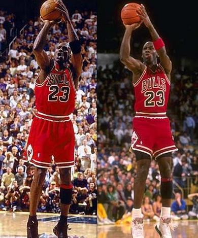 【图】乔丹投篮标准姿势分析 五个步骤教你学会投篮